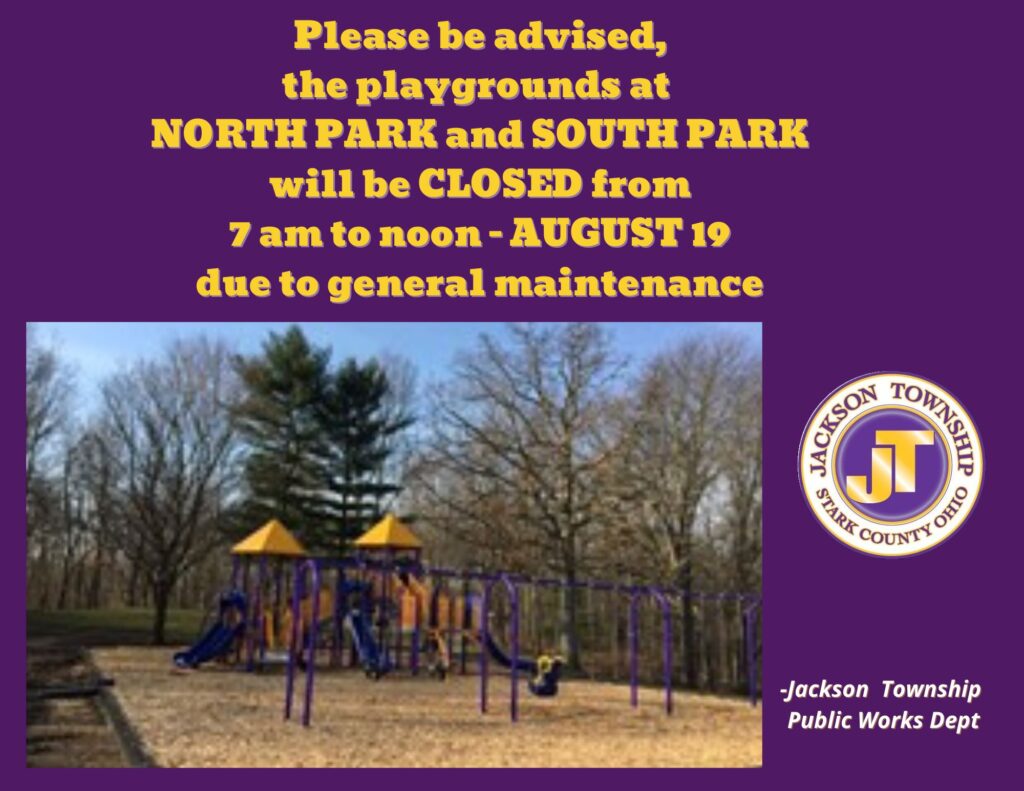 Playgrounds closed